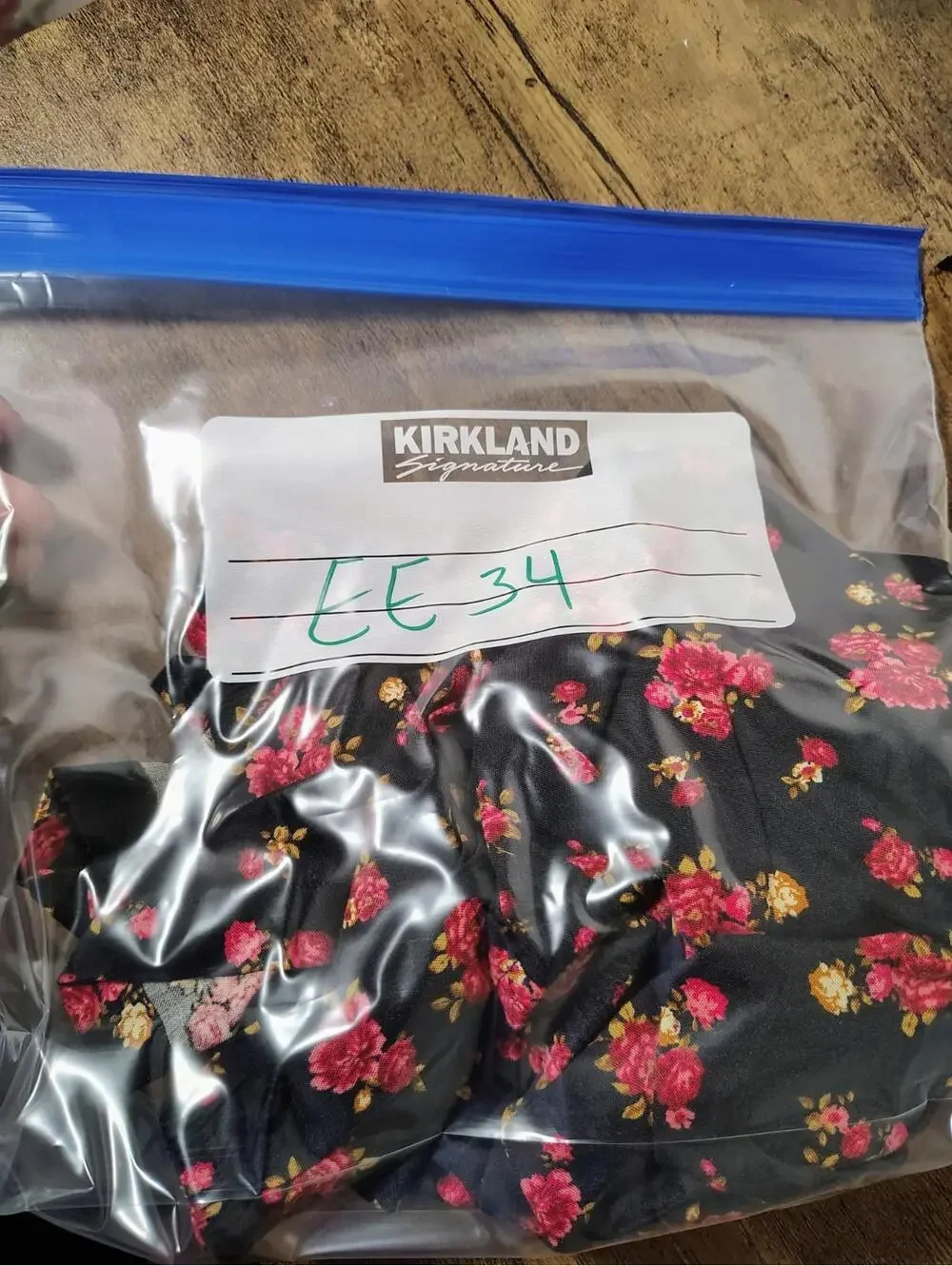 Floral Long Sleve Boho Cottage Core Fairy Black Red Scrunch Stretch Sz Girls L